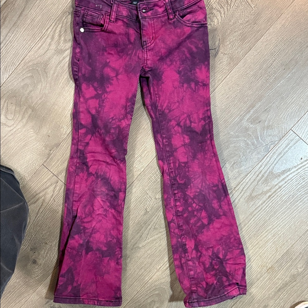 Pink and Black Tie-Dye Flare